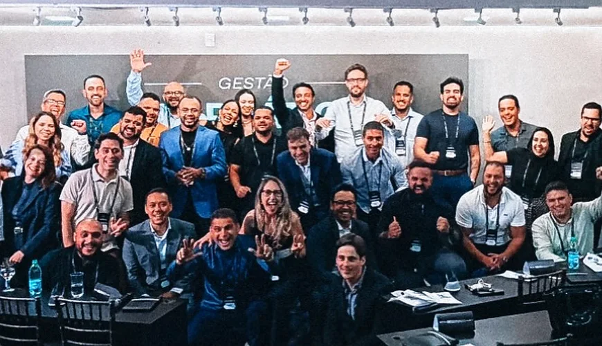 Turma em evento de gestão com Marconi Noleto e Grupo IFT